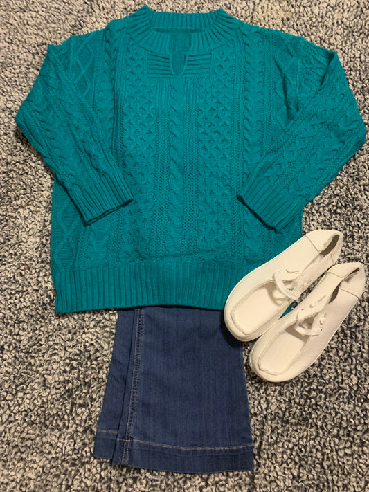 Aqua Sweater